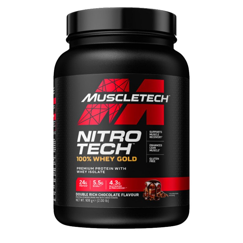 proteine muscletech nitro tech 100% whey gold 1.02 KG Formula 100% proteina din zer microfiltrata la rece.